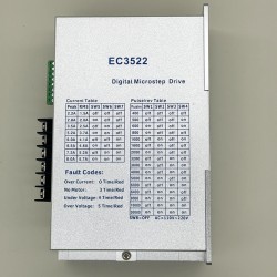 3相ステッピングモータードライバー EC3522 2.2-5A 110–220 VAC、Nema34 86mmステッピングモーター用
