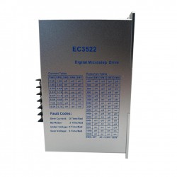 3相ステッピングモータードライバー EC3522 2.2-5A 110–220 VAC、Nema34 86mmステッピングモーター用