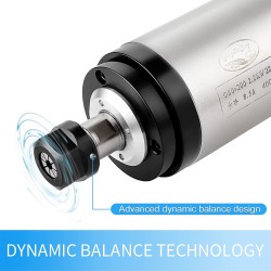 2.2kW 110V/220V/380V 水冷式スピンドルモーターキット OSP001699 VFD（可変周波数ドライブ）+ウォーターポンプ+ER20コレット13個+ブラケット付き