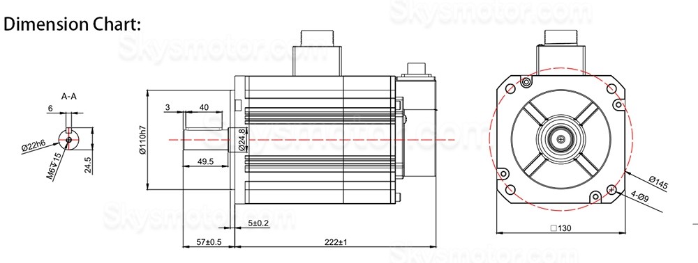 1.5KW ACサーボモーターキット 130JASM515215K-17BCW-SC+JASD15002-20B 9.55Nm 1500RPM 6.2A JASD15002サーボドライバー付き