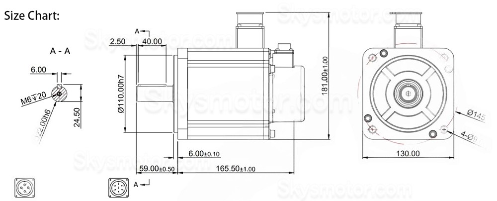 1.5KW ACサーボモーターキット 130JASM515220K-17B+JASD20002-20B 7.16N.m 220V 2000RPM 7.2A JASD20002サーボドライバー付き