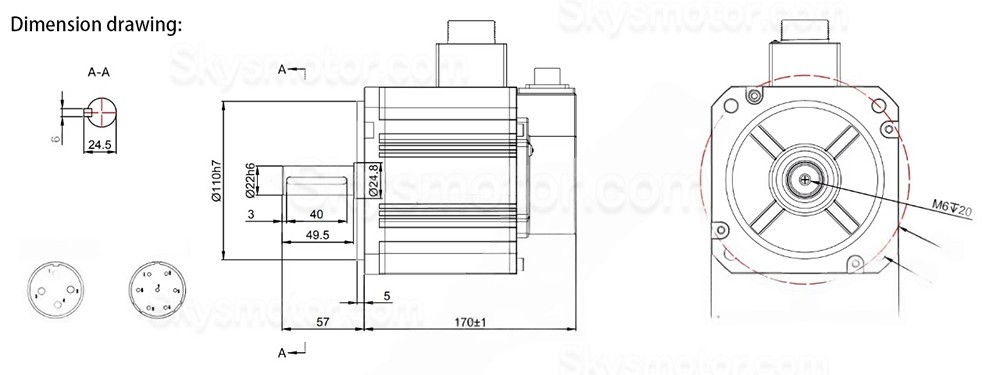 2.0KW ACサーボモーターキット 130JASM520220K-17B+JASD20002-20B 9.55N.m 220V 2000RPM 10.2A JASD20002-20Bサーボドライバー付き