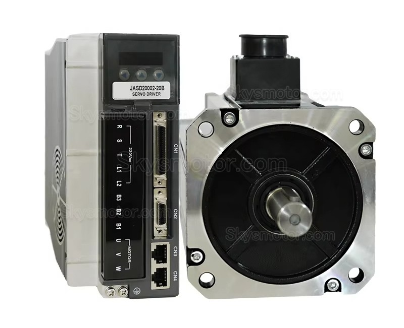 2.0KW ACサーボモーターキット 130JASM520220K-17B-SC+JASD20002-20B 220V 9.55N.m 2000RPM 10.2A JASD20002-20Bサーボドライバー付き