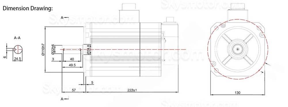 2.0KW ACサーボモーターキット 130JASM520220K-17B-SC+JASD20002-20B 220V 9.55N.m 2000RPM 10.2A JASD20002-20Bサーボドライバー付き