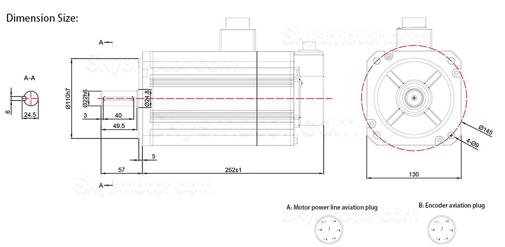 3.0KW ACサーボモーターキット 130JASM530220K-17B-SC+JASD30002-20B 220V 14.32N.m 2000RPM 13.6A JASD20002-20Bサーボドライバー付き