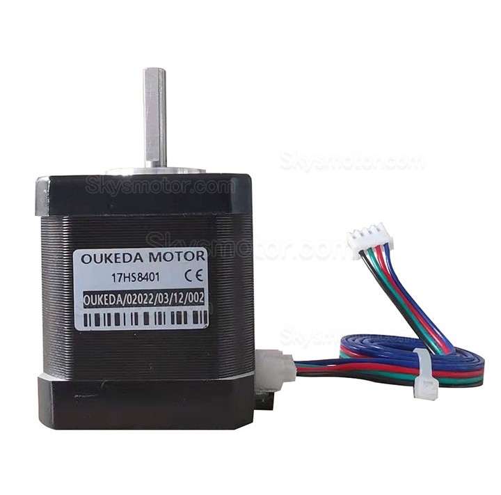 OUKEDA NEMA 17 ステッピングモーター 17HS8401 2A 59Ncm 1.8度Dカット 3Dプリンター用