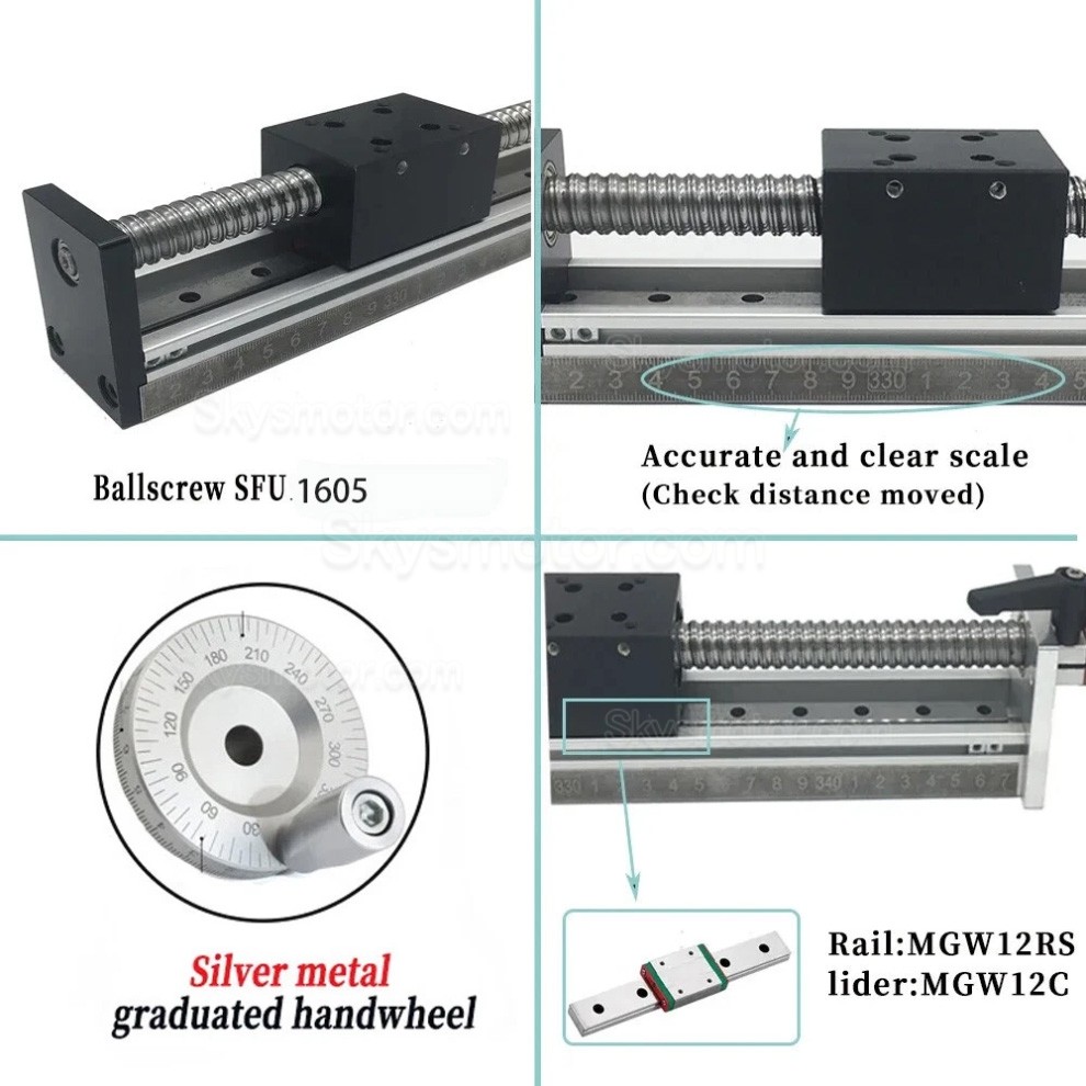 小型 手動 X軸ステージ DXG6042 手動直動CNCステージ （ハンドホイール付き）
