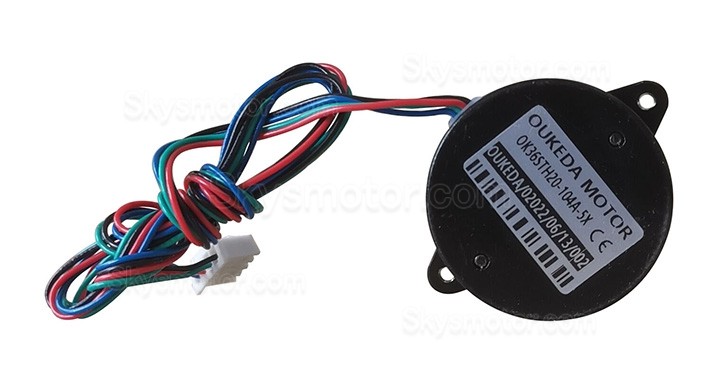 Oukeda Nema 14 ステッピングモーター 36BYGH バイポーラ 1.8度 12Ncm 1A 10V 36x36x20mm 4線