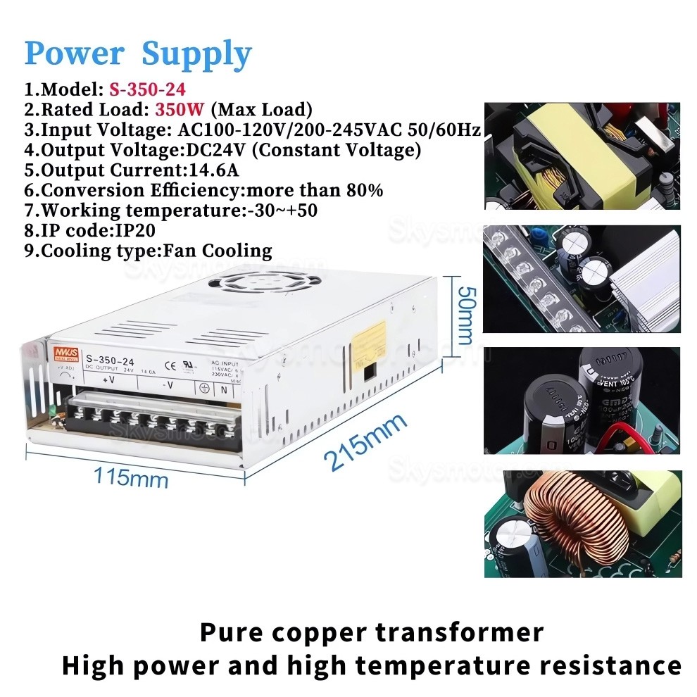 5軸クローズドループステッピングモーターキット(Nema 23モーター、ドライバー、電源付き) 5軸クローズドループステッピングモーターキット(Nema 23モーター、ドライバー、電源付き)