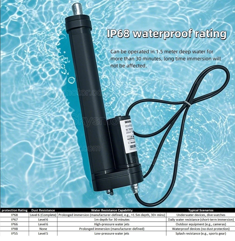 P68 水中電動リニアアクチュエータ BST-YF-FS 産業オートメーション向け 12V 電動リニアアクチュエータ P68 水中電動リニアアクチュエータ BST-YF-FS 産業オートメーション向け 12V 電動リニアアクチュエータ