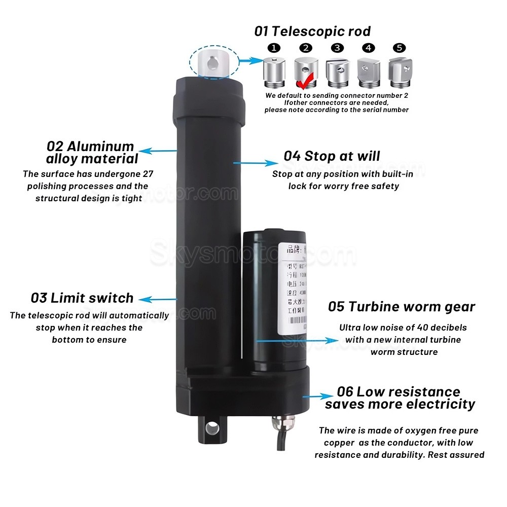 P68 水中電動リニアアクチュエータ BST-YF-FS 産業オートメーション向け 12V 電動リニアアクチュエータ P68 水中電動リニアアクチュエータ BST-YF-FS 産業オートメーション向け 12V 電動リニアアクチュエータ