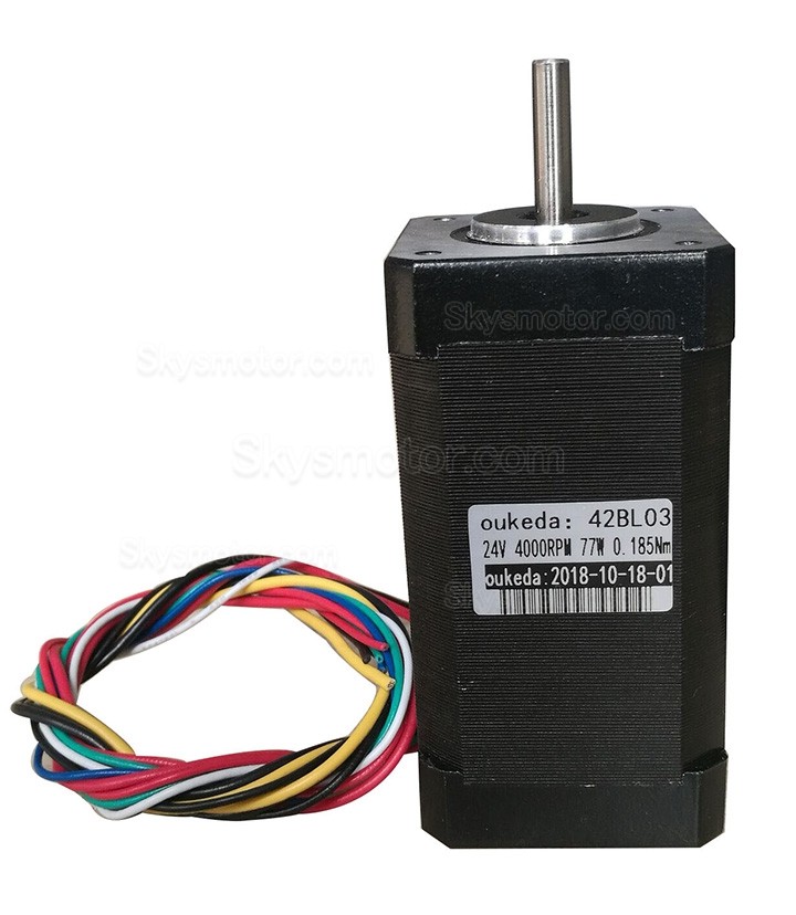 24V ブラシレスDCモーター BLDCモーター OSP001474 3相 6.3Ncm/12.5Ncm/18.8Ncm 4000RPM 42x42mm