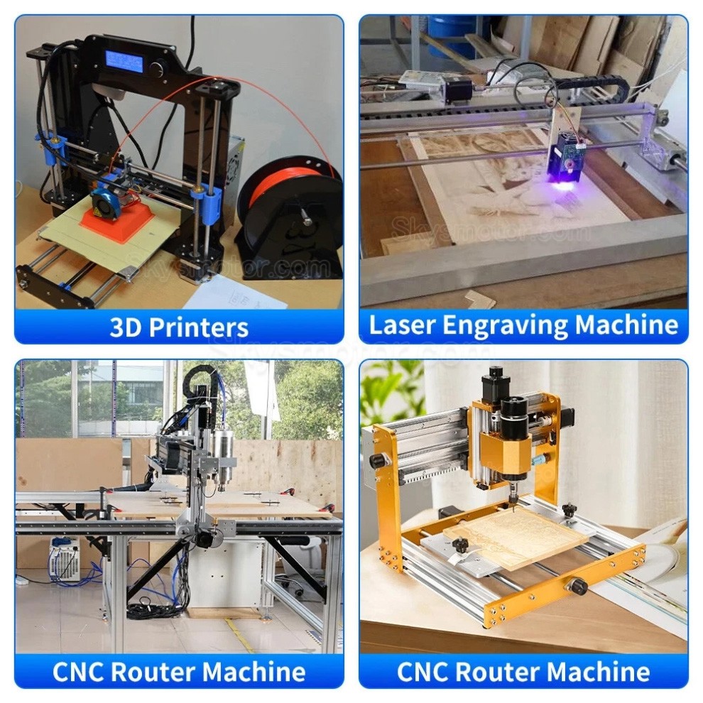 ミニ X軸電動リニア ステージ OSP001606 シングルガイドレール CNC ボールねじモジュール、Neme 23 ステッピングモーター付き