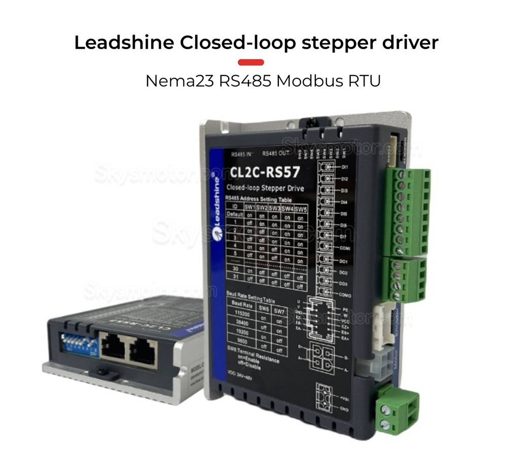Leadshine CL2C-RS57 0-7A 20-50VDC Nema 23 RS485 クローズドループステッピングドライバー