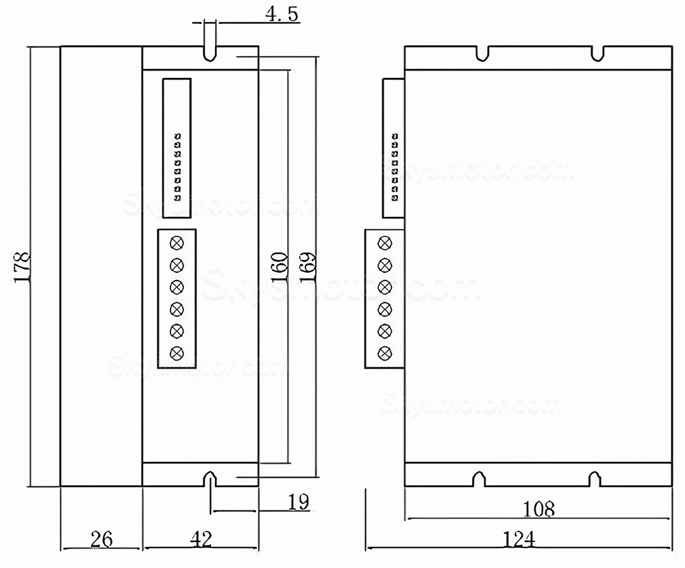 NEMA 34 ステッピングモーター＆ドライバーキット 86BYGH9945A3J14 + EC3522 4.5/8.5/12Nm 3相 1.8度