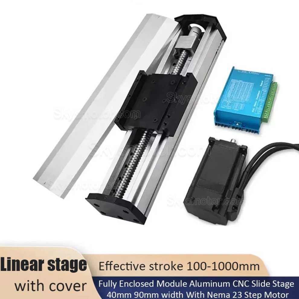 完全密閉型防水ボールねじCNCスライドテーブルキットOSP001614 (NEMA 23ステッピングモーター+HB8080Cドライバー付き) 完全密閉型防水ボールねじCNCスライドテーブルキットOSP001614 (NEMA 23ステッピングモーター+HB8080Cドライバー付き)