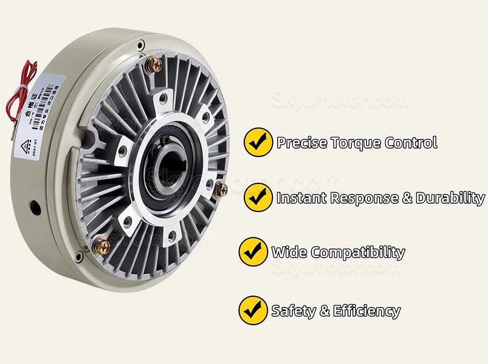 FZ-Kシリーズ中空軸 電磁パウダ ブレーキキット6-200Nm 24V SJ-180A 手動テンションコントローラー付き