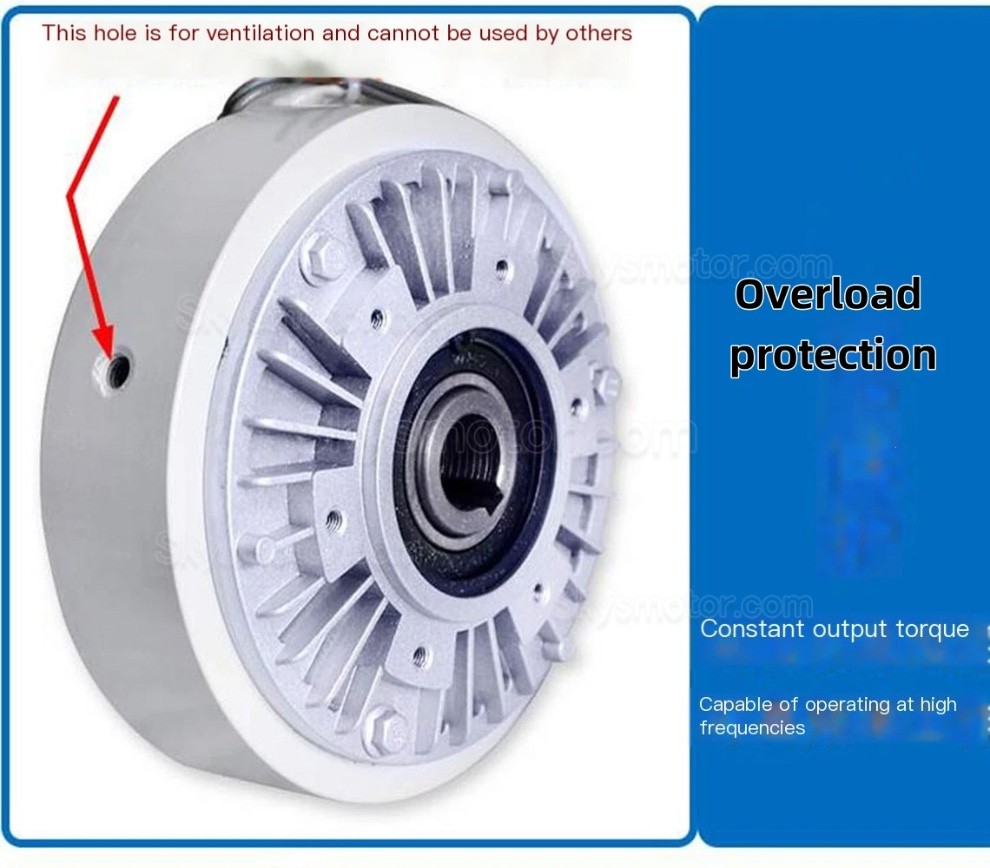 FZ-K Series Hollow Shaft Magnetic Powder Brake, Magnetic Particle Brake 6-200Nm 24V