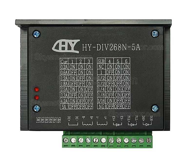 12-48V 2相ハイブリッドステッピングモータードライバー HY-DIV268N-5A 0.2-5A