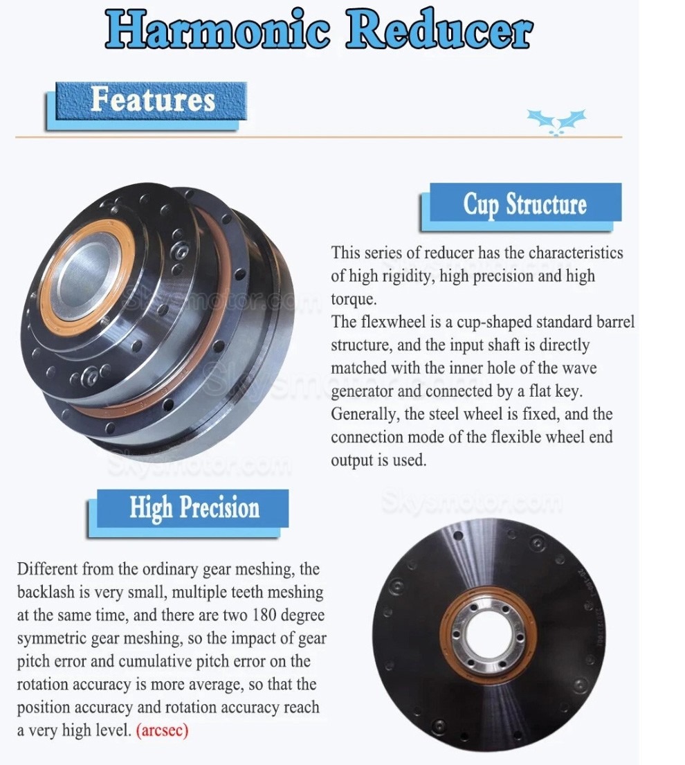 ZXK シリーズ 中空タイプ ハーモニック減速機ギア比 30:1/50:1/80:1/100:1/120:1/160:1 バックラッシュ30秒角 ZXK シリーズ 中空タイプ ハーモニック減速機ギア比 30:1/50:1/80:1/100:1/120:1/160:1 バックラッシュ30秒角