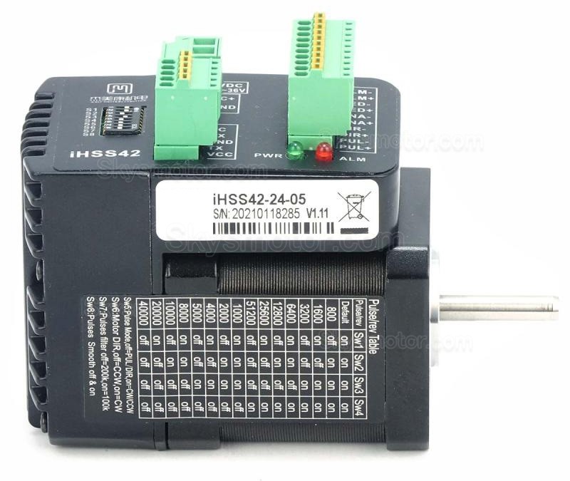 JMC Nema17 一体型クローズドループステッピングモーター iHSS42-24-05 1.8度 0.48Nm 1.2A