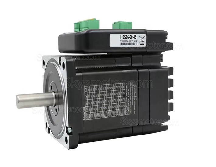JMC NEMA 34 一体型クローズドループステッピングモーター IHSS86-60-45 1.8度 4.5Nm 6A 60V 2相