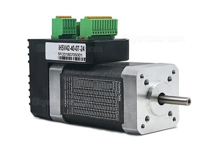 Nema 17 一体型AC サーボモーター 24V JMC iHSV42-40-07-24 78W 0.185N.m 52000RPM 42 x 42mm