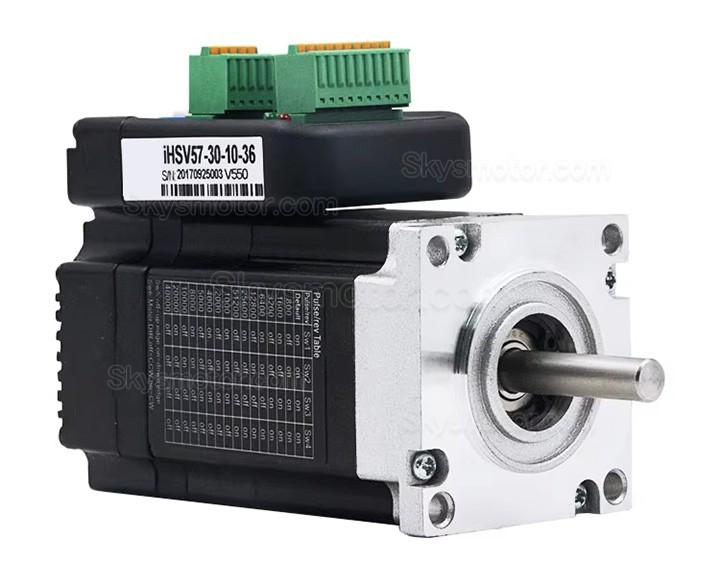 Nema 23 一体型AC サーボモーター 36V JMC iHSV57-30-10-36 100W 0.29N.m 3.5A 3相 3000RPM