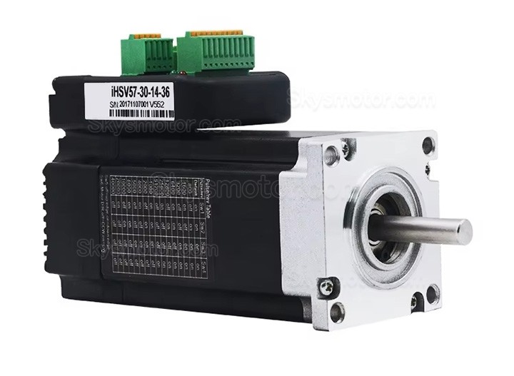 Nema 23 一体型 AC サーボ モーター 36V JMC iHSV57-30-14-36 140W 0.45N.m 5.4A 3相 3000RPM