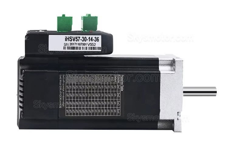 Nema 23 一体型 AC サーボ モーター 36V JMC iHSV57-30-14-36 140W 0.45N.m 5.4A 3相 3000RPM