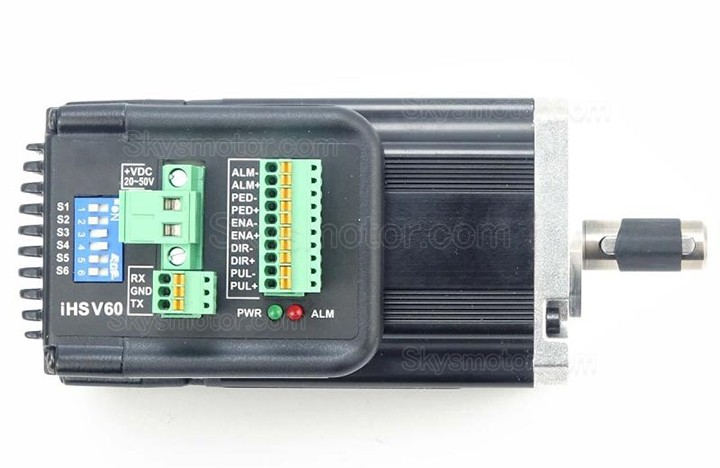 Nema 23 一体型イージーサーボモーター JMC iHSV60-30-20-36 200W 36V 0.65N.m 3相 3000RPM 60 x 60mm