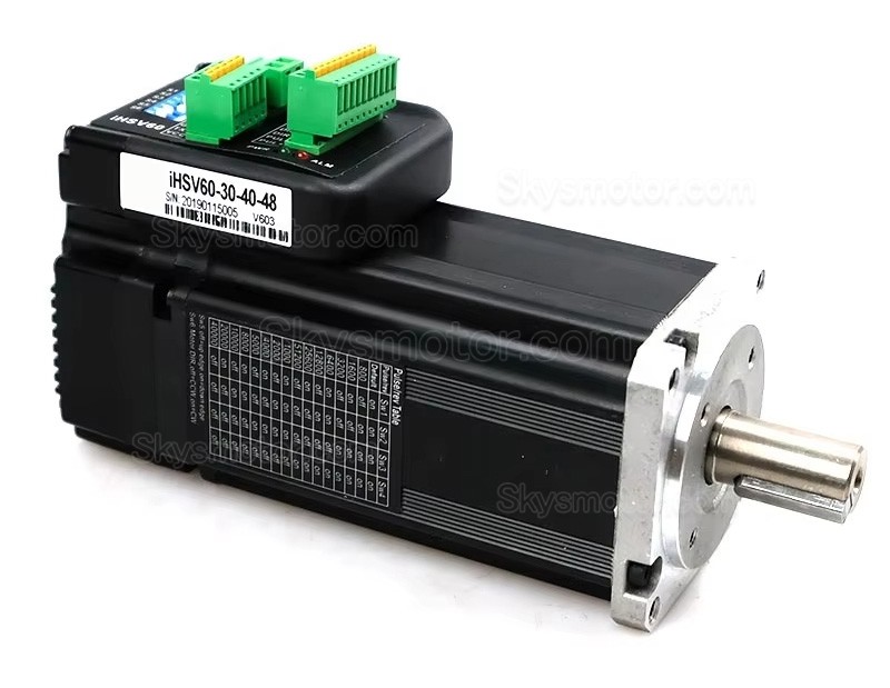 Nem23 一体型サーボモータ、集積式AC サーボモーター JMC iHSV60-30-40-48 400W 48V 1.27N.m 3000RPM 60 x 60mm