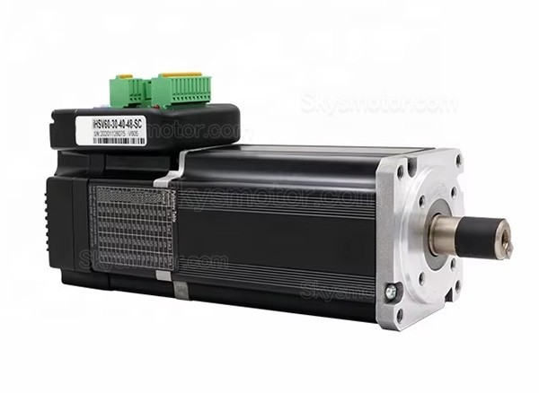 Nema 23 一体型サーボモータ、集積式AC サーボモーター JMC iHSV60-30-40-48-SC 400W 48V 1.27N.m 3相 3000RPM ブレーキ付き