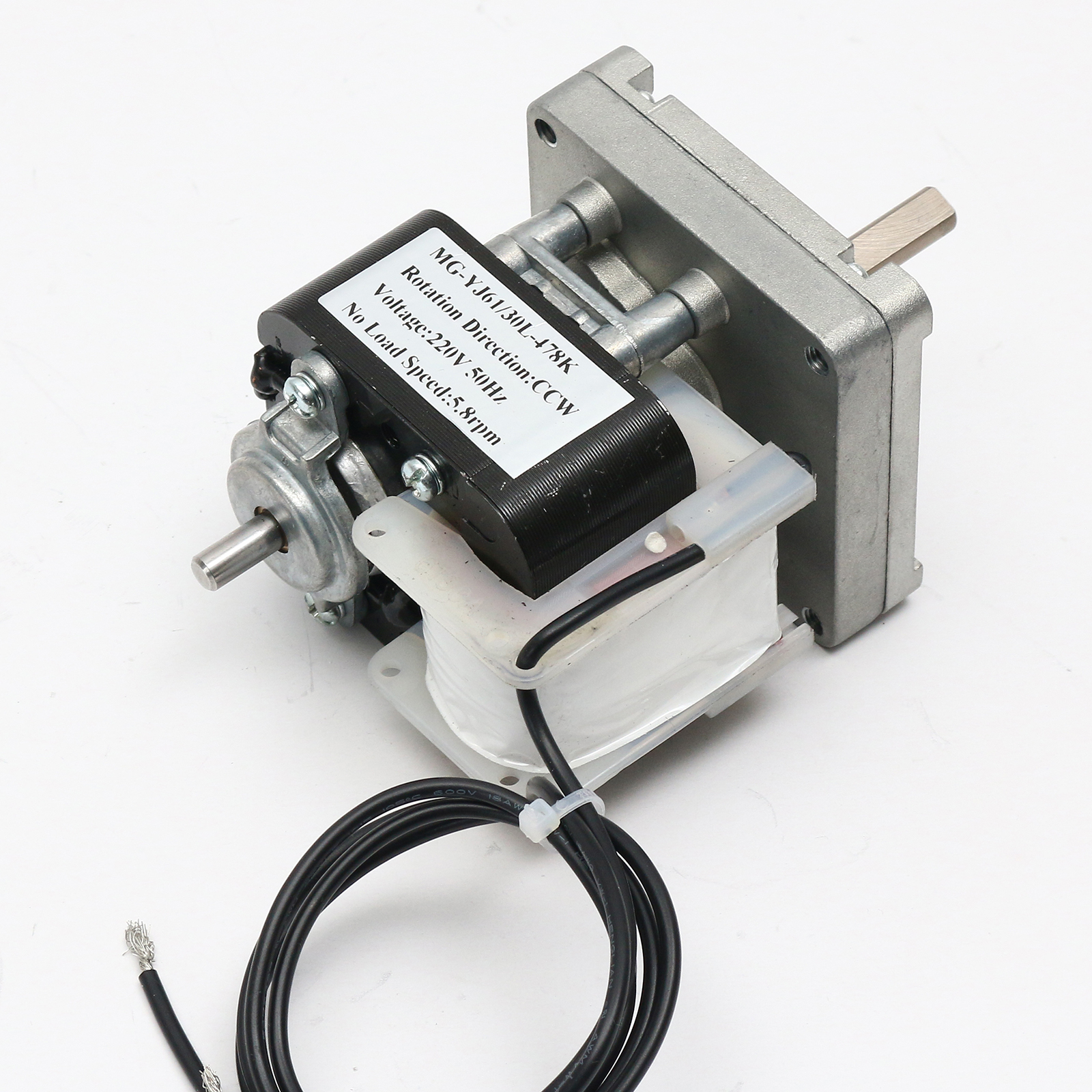 クマトリモーター (隈取り モーター) MG-YJ61 AC 110/220V ギア比 13:1 - 718:1 スパーギアボックス付き