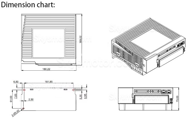 220V ACサーボモータードライバーコントローラー JASD20002-20B 2KW 単相/3相 14A