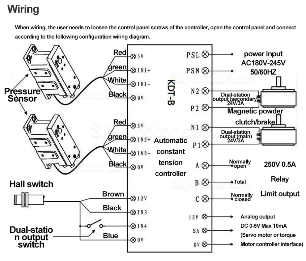 デジタル自動定テンションコントローラー KDT-B-1000 (パウダ クラッチ ブレーキ用)