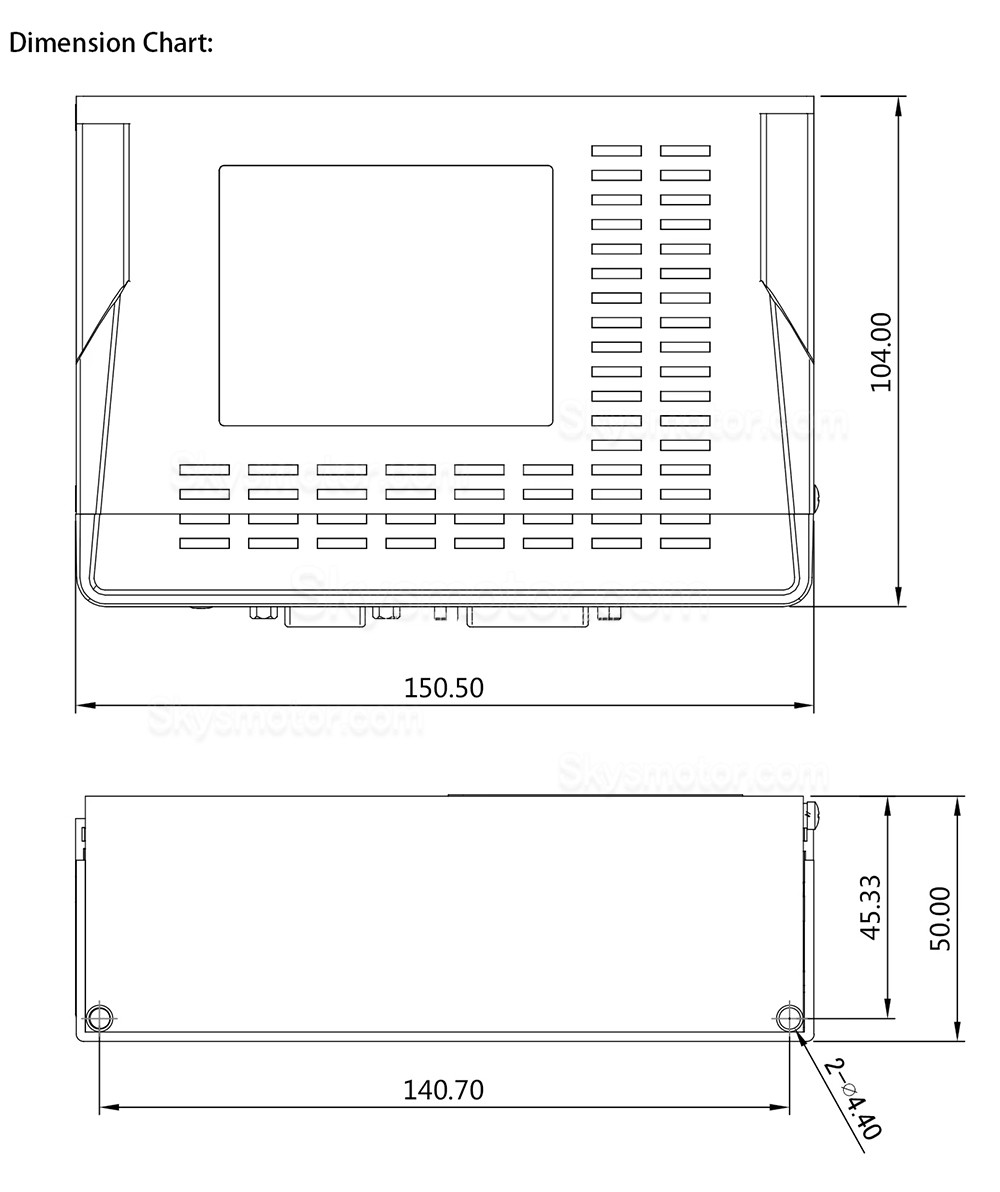 24-80V DCサーボドライバ、サーボコントローラMCAC825 25A（NEMA 23、24 DCサーボモータ用）