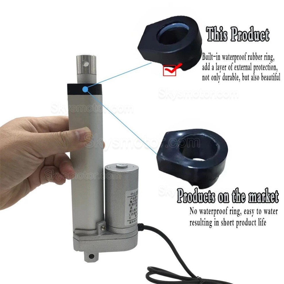 12V/24V電動リニア アクチュエータ OSP001608 5mm/s - 90mm/s 20 &ndash; 36 W