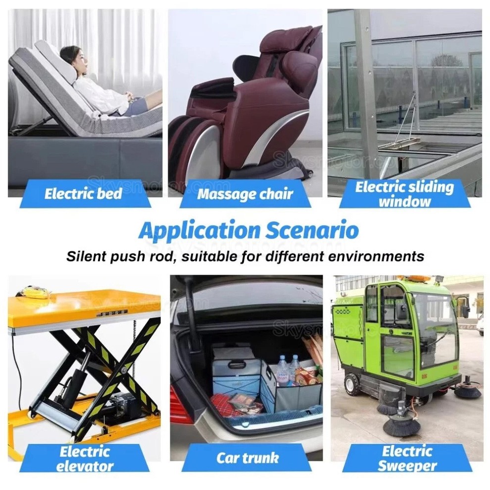 12V/24V電動リニア アクチュエータ OSP001608 5mm/s - 90mm/s 20 &ndash; 36 W