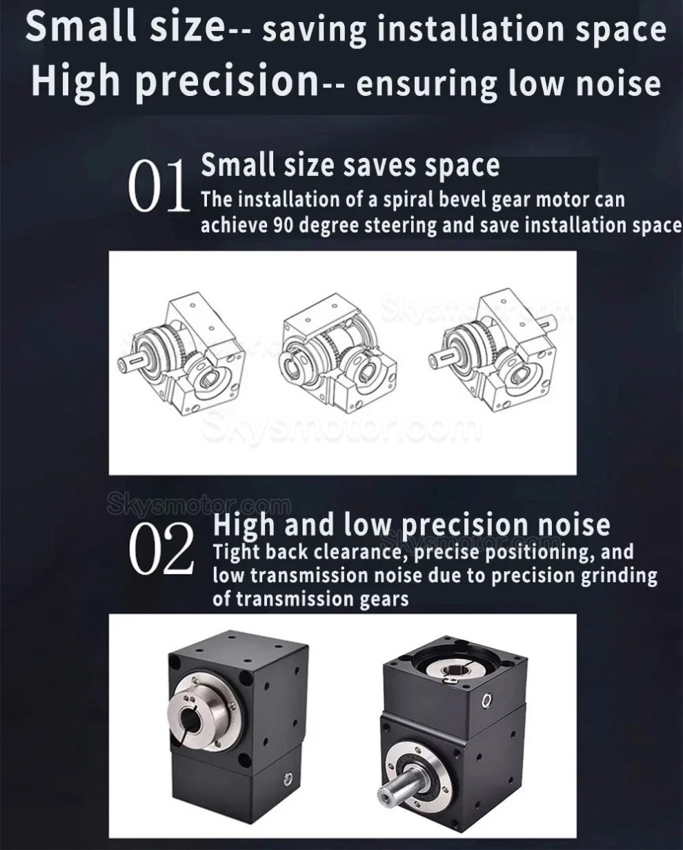 Nema 17 直角ベベルギアボックス 90 度整流子 ギア比 2:1/3:1/5:1 Nema17 ステッピングモーター用