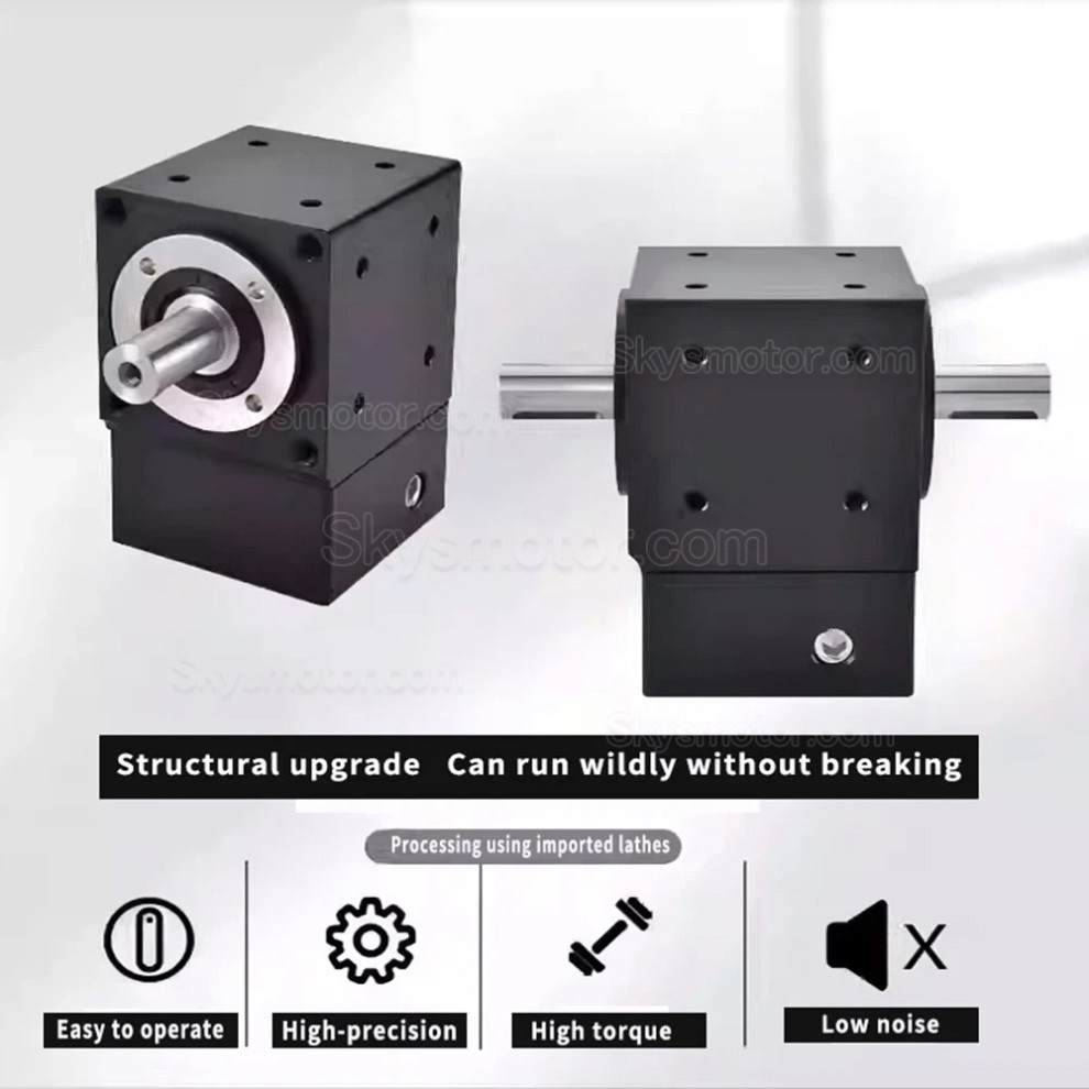 Nema 17 直角ベベルギアボックス 90 度整流子 ギア比 2:1/3:1/5:1 Nema17 ステッピングモーター用