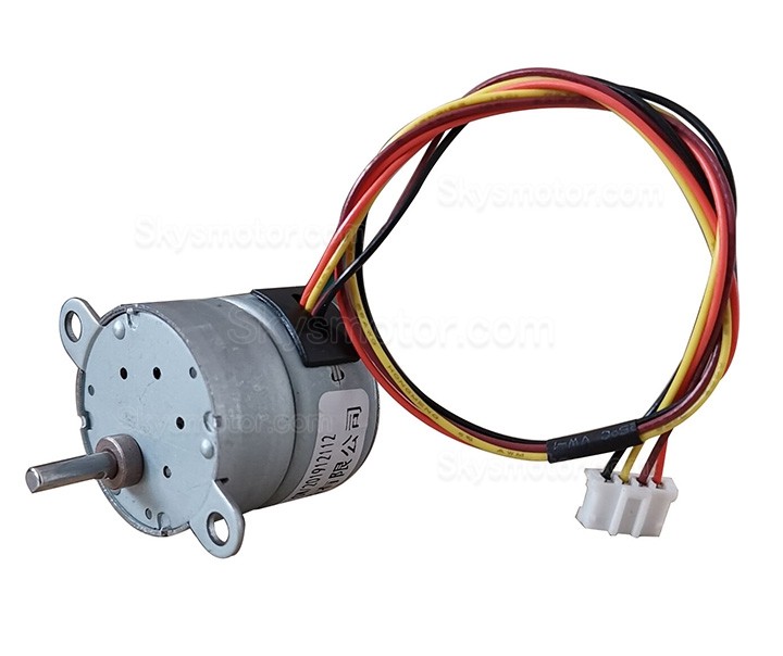 Oukeda 永久磁石 PM ステッピングモーター 7.5度 12V 2相 Φ25mm 5:1 /10:1 ギアボックス付き