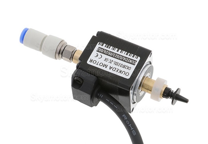 Oukeda Nema 11 ステッピングモーター OK28FD33DL-ZC-SX 1.8度 6Ncm 2相 (SMT 実装機用) クッションノズル付き