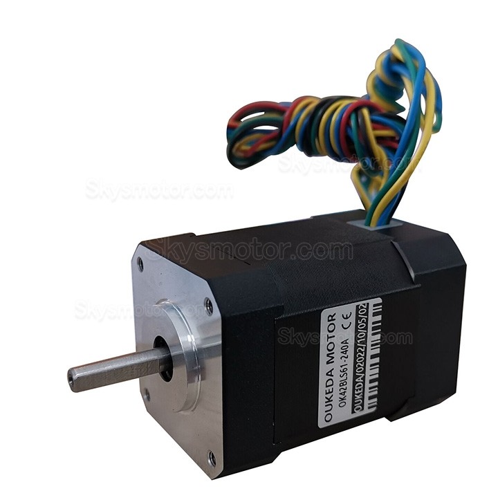 24V ブラシレスDCモーター OK42BLS 6.25Ncm-18.5Ncm 1500RPM/4000RPM 3相 42x42x61mm