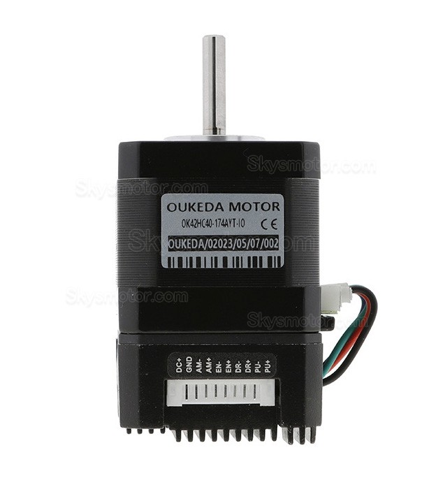 OUKEDA Nema 17 一体型ステッピングモーター OK42HC40-174AYT-IO ドライバ付き 1.8 度 0.44 Nm 1.68A 2 相 12-40VDC