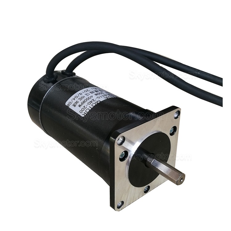 24V ブラシレス DC モーター BLDC モーター OK57BLS115-240-200 200W 4000RPM 47Ncm 12A 3相 56.6x56.6