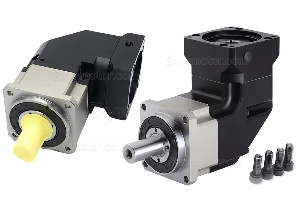 PLMG090シリーズ NEMA 34 直角遊星ギアボックス ギア比 3:1 - 100:1 NEMA 34 ステッパー/90mm サーボモーター用