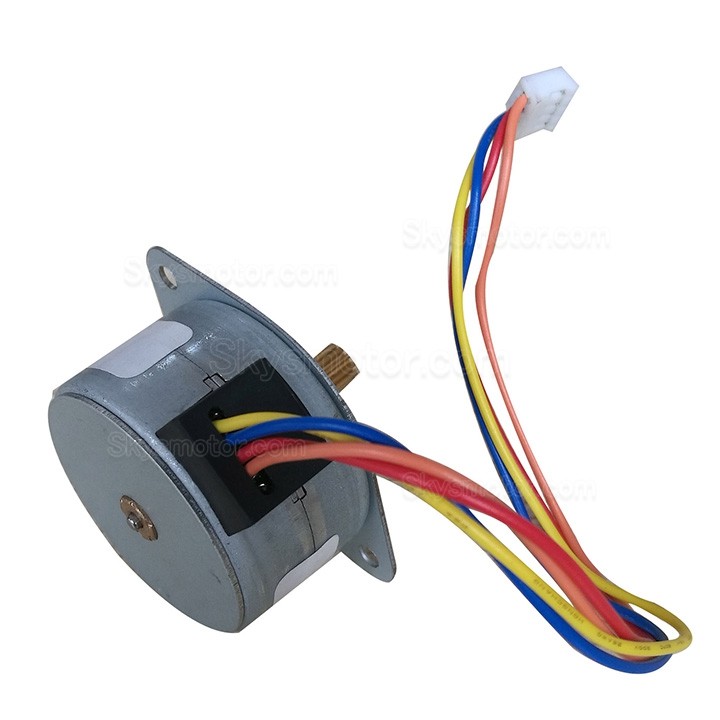 Oukeda PMステッピングモーター OSP001469 7.5度 2.45Ncm 12V 2相 Φ35 mm プリンター用