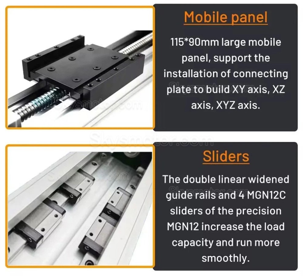 完全密閉型手動 X軸ステージ QMF90 ボールねじ式スライド式直動ステージ CNCリニアガイドモジュール 完全密閉型手動 X軸ステージ QMF90 ボールねじ式スライド式直動ステージ CNCリニアガイドモジュール