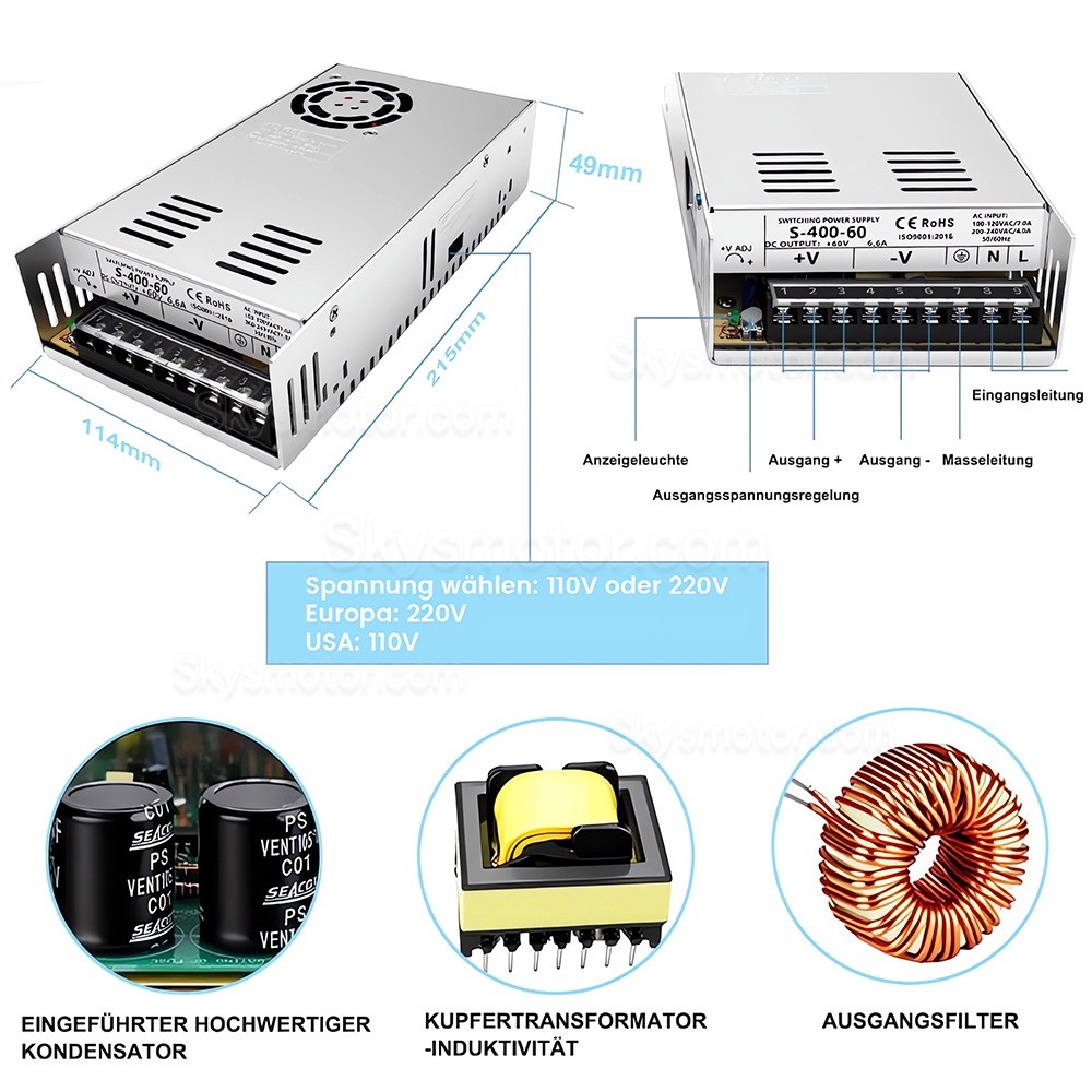 NEMA 34 閉ループステッピングモーターキット 86HB250 + HBS86H (ステッピングモーター + ドライバー)